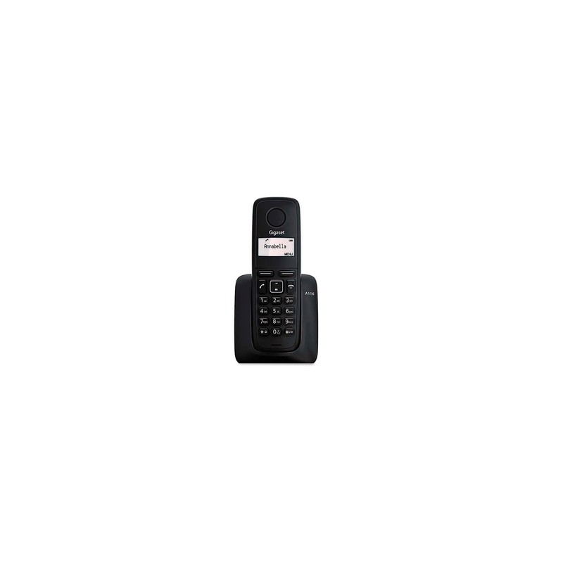 Teléfono Inalámbrico Gigaset A116 / Negro