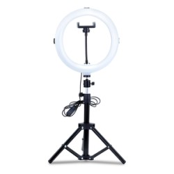 Aro de Luz con Tripié Misik / Negro / 55 cm