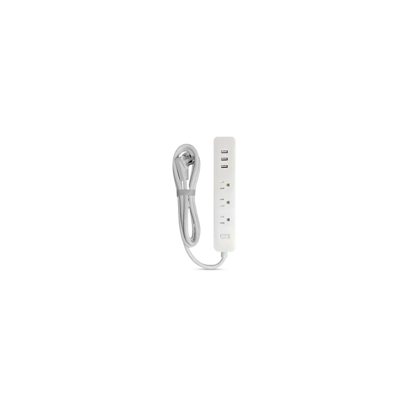 Multicontacto Xiaomi 3 Micro USB C Blanco