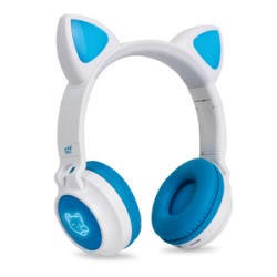 Audífonos Bluetooth STF Katu On ear Blanco con Azul