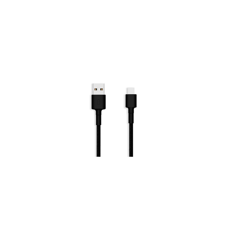 Cable USB a C Xiaomi / 1 m / Trenzado / Negro