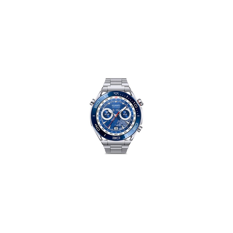 Smartwatch Huawei Watch Ultimate 48.5 mm Plata con azul
