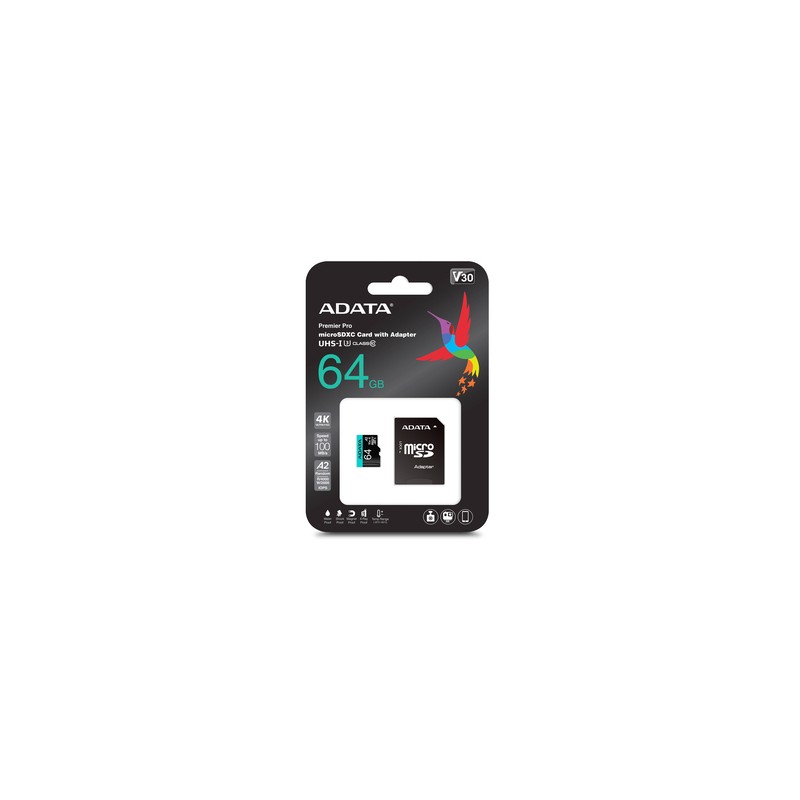 Tarjeta Micro SD Adata Premier Pro Clase 10 64 gb