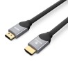 Cable HDMI RadioShack 1.82 m Ultra High Speed Trenzado Negro con Gris
