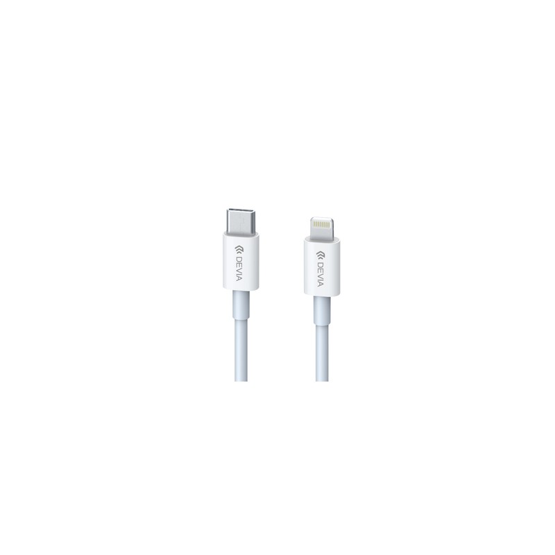 Cable USB Tipo C a Lightning Devia Smart / 1.5 m / Blanco