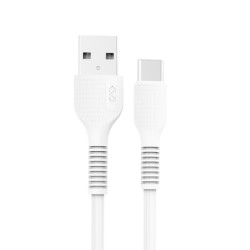 Cable USB a Tipo C Miccell VQ D88 / 1 m / Blanco